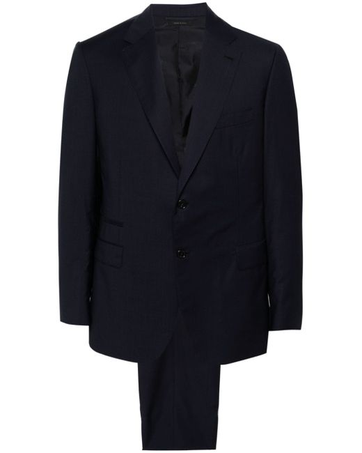 Brioni checked wool single-breasted suit