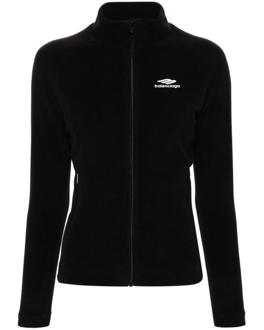 Balenciaga zip-up fleece ski jacket