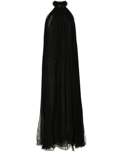 Tom Ford crystal-embellished maxi silk dress