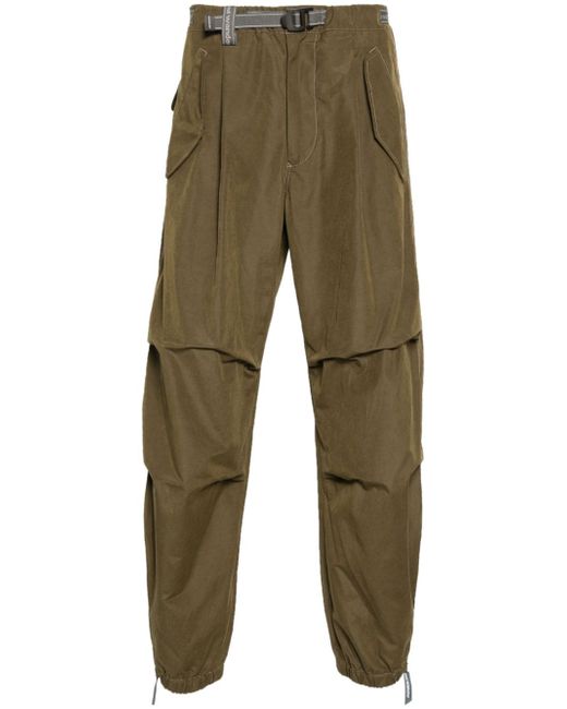 And Wander poplin tapered-leg trousers