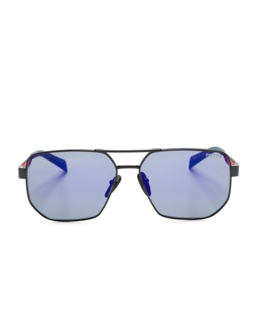 Prada Linea Rossa geometric-frame sunglasses