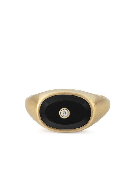 Pascale Monvoisin 9kt gold Orso onyx and diamond ring