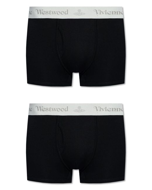 Vivienne Westwood logo-waistband organic-cotton blend boxers