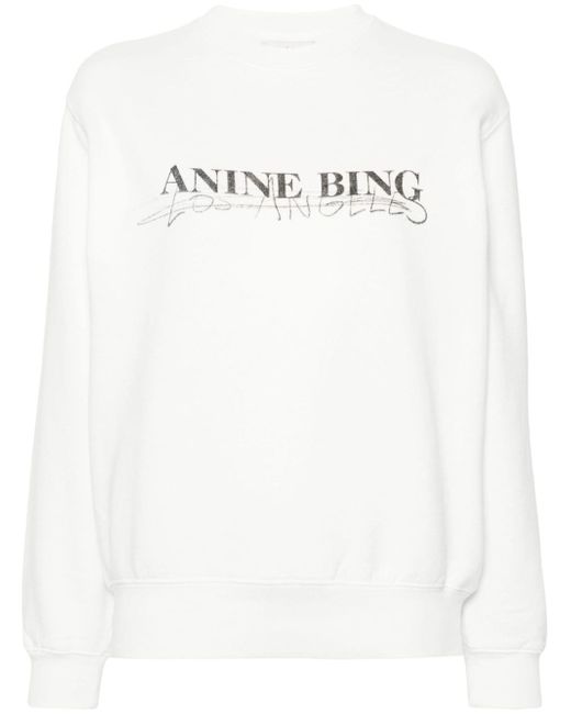 Anine Bing logo-print sweatshirt
