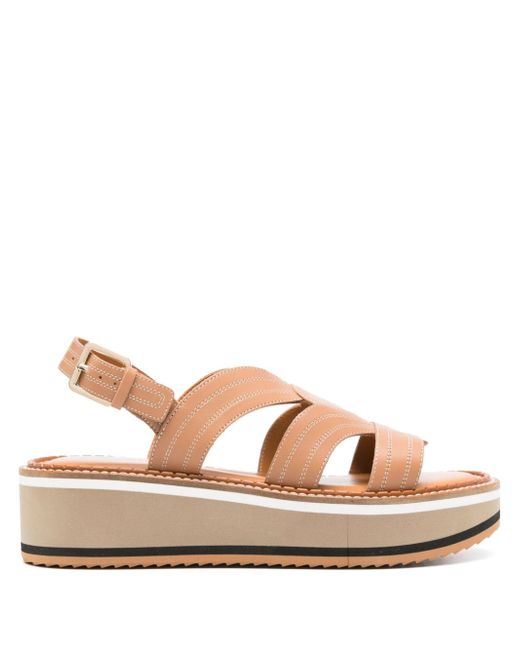 Clergerie Fresia 55mm leather sandals