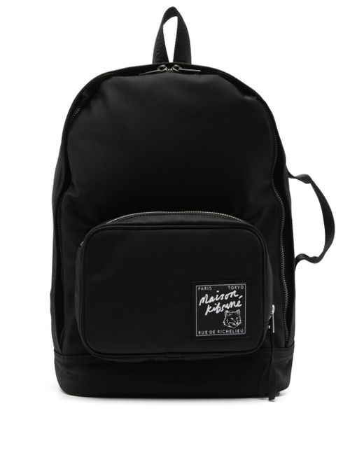 Maison Kitsuné The Traveller logo-appliqué backpack
