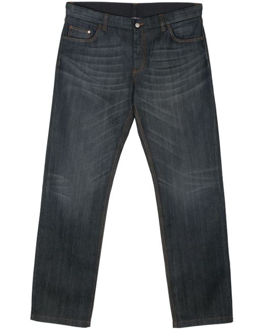 Corneliani midi-rise straight-leg jeans