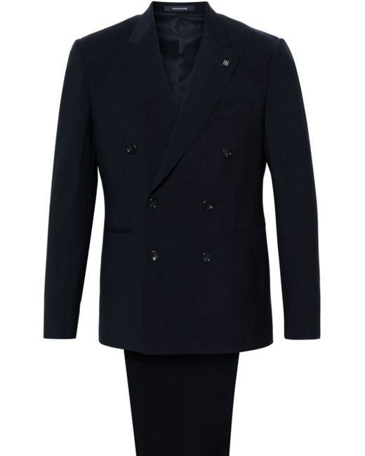 Tagliatore double-breasted virgin wool suit