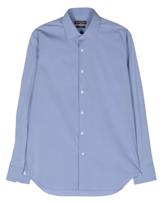 Corneliani cutaway-collar button-up shirt