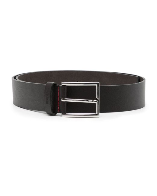 Hugo Boss contrast-stitching leather belt