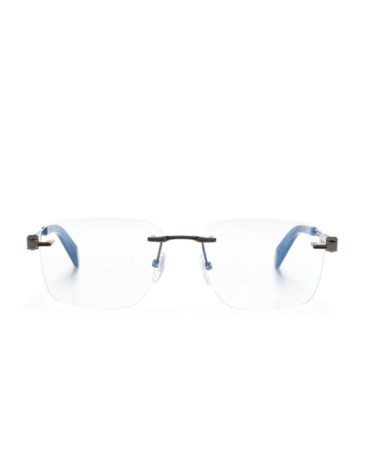 Chopard logo-engraved frameless glasses