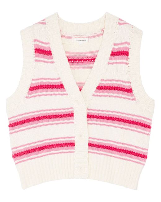 Chinti And Parker striped knitted vest