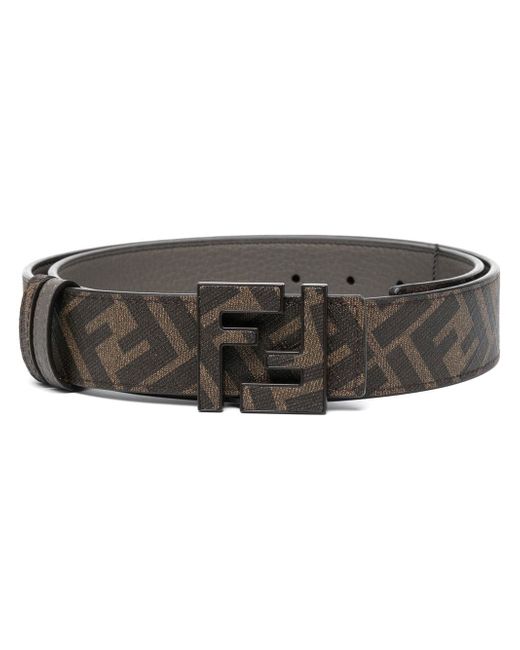 Fendi FF-monogram leather belt