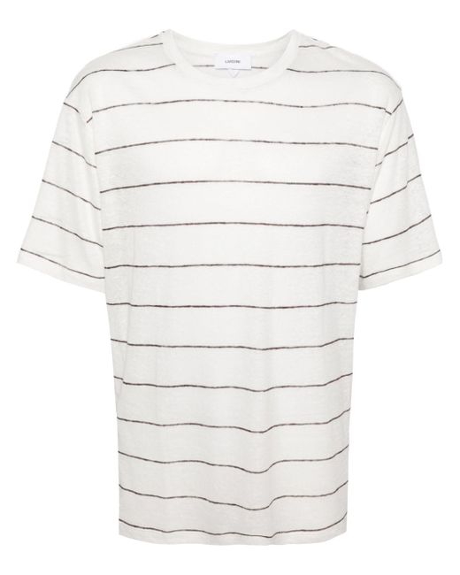 Lardini striped fine-knit T-shirt