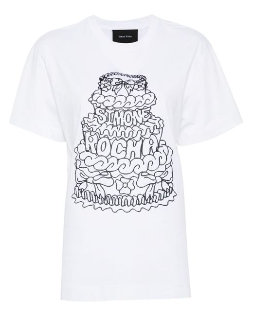 Simone Rocha cake-print T-shirt