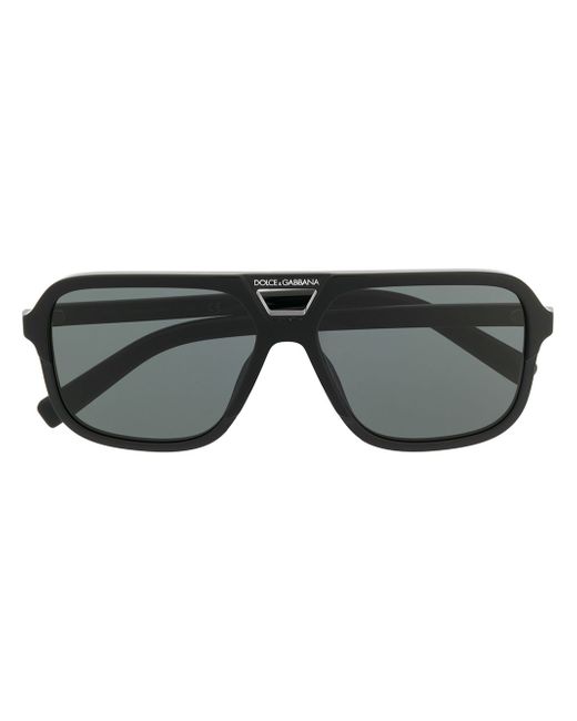 Dolce & Gabbana aviator frame logo sunglasses