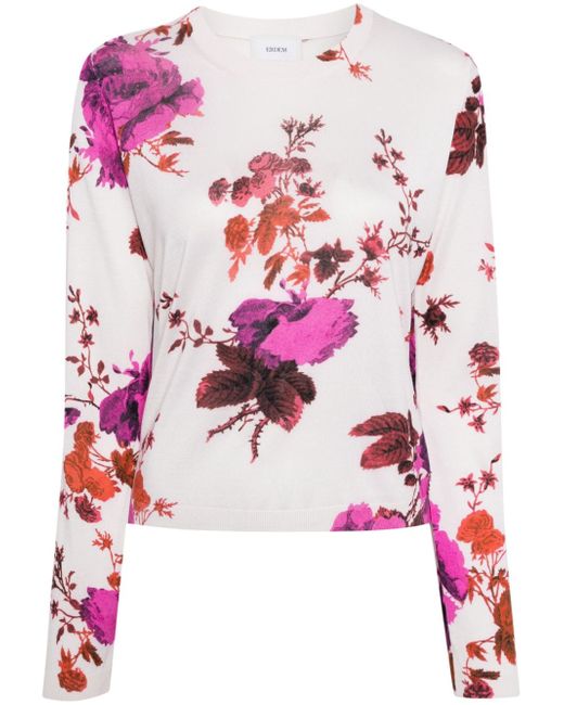 Erdem floral-print jumper