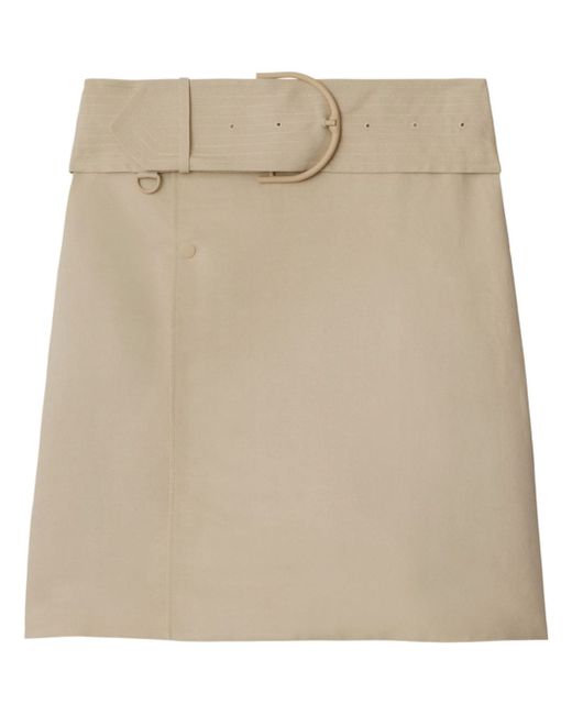 Burberry wrap canvas skirt