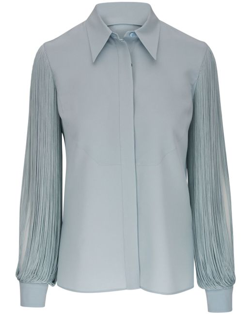 Akris straight-collar blouse
