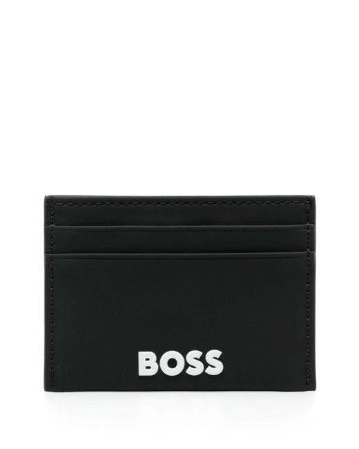 Boss logo-embossed cardholder