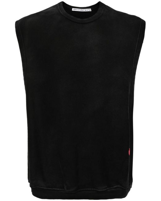 Alexander Wang logo-print sleeveless jumper