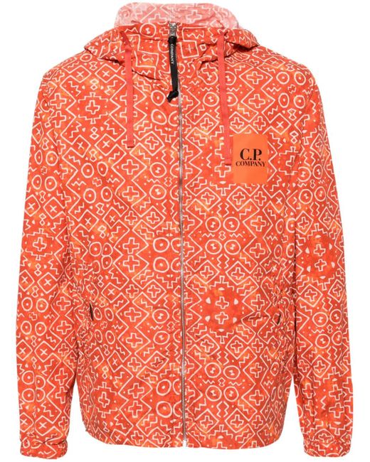 CP Company Inca-print hooded jacket