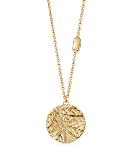 Astley Clarke 18kt recycled vermeil Terra Strength locket necklace