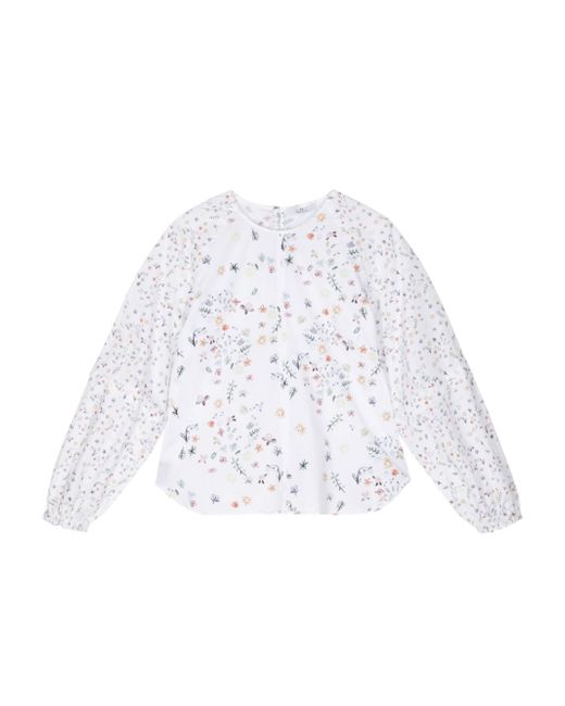 PS Paul Smith floral-print long-sleeve blouse