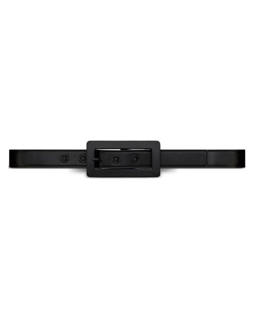 Saint Laurent rectangular-buckle leather belt