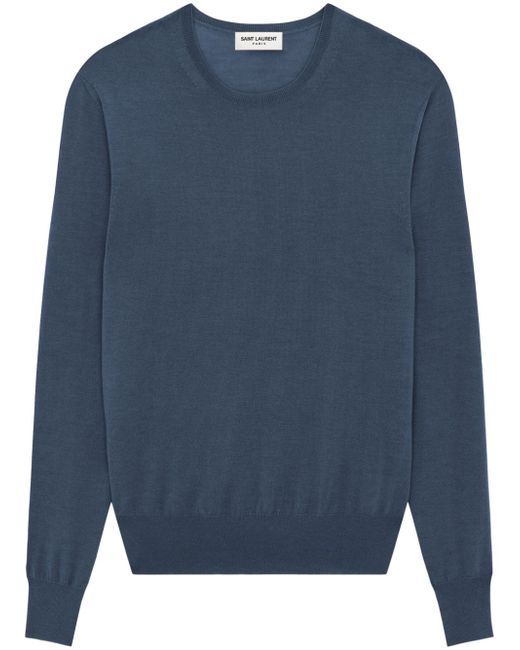 Saint Laurent long-sleeve fine-knit jumper