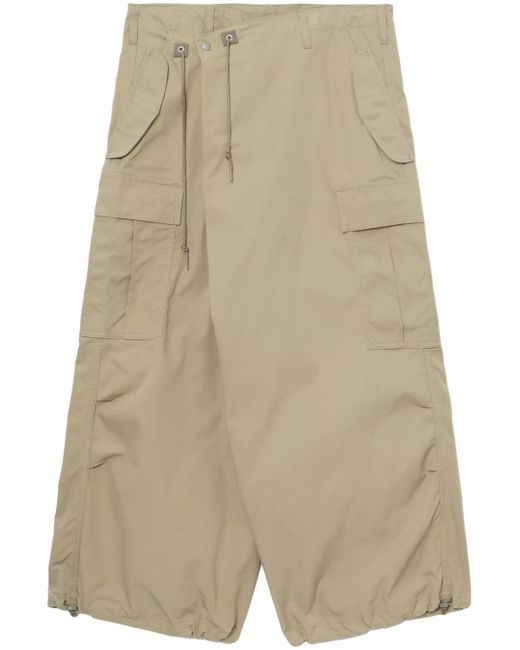 Junya Watanabe asymmetric wide-leg cargo trousers