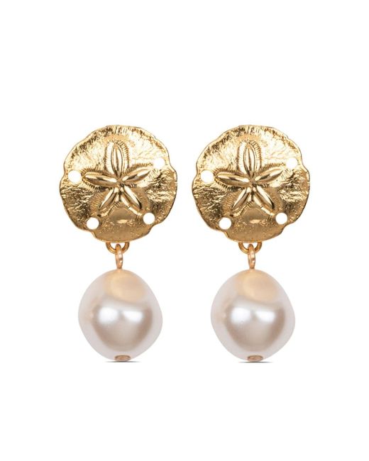 Jennifer Behr Anguilla pearl-detailing earrings