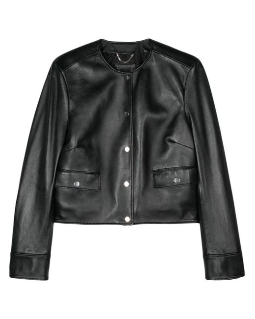 Boss leather bomber jacket