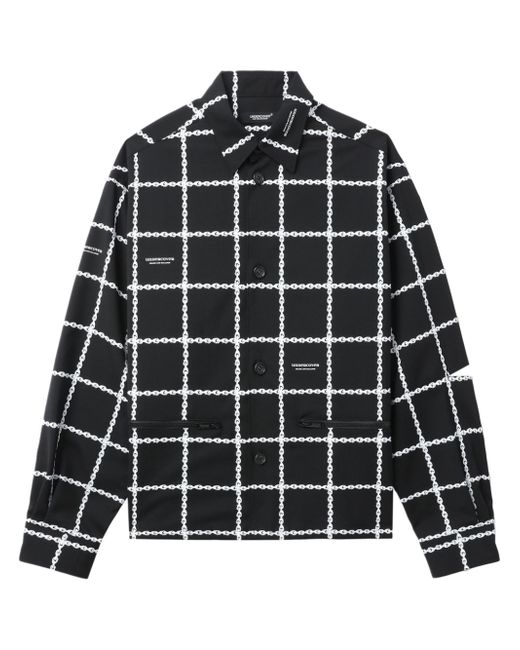 Undercover graphic-print cut-out shirt