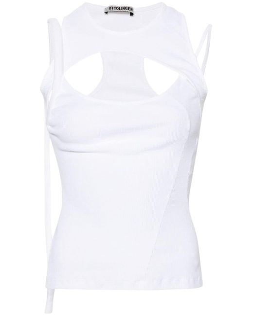 Ottolinger layered ribbed tank top