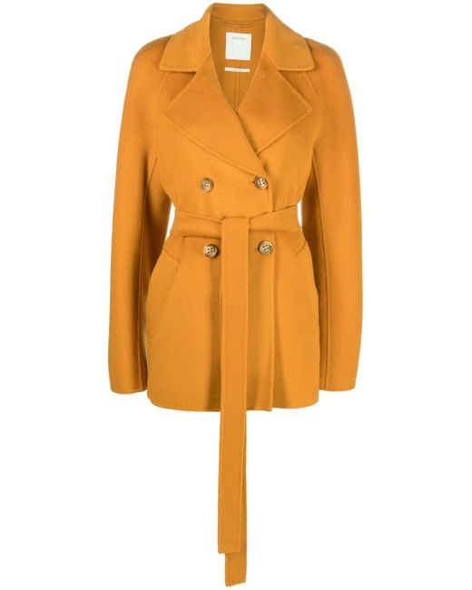 Sportmax wool-cashmere double-breasted coat