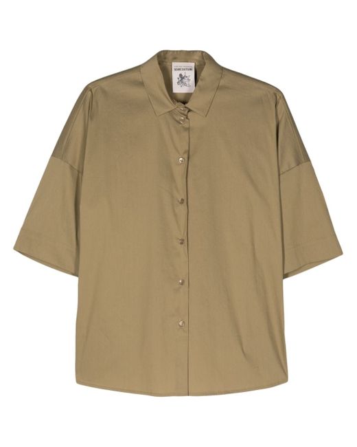 Semicouture classic-collar poplin shirt
