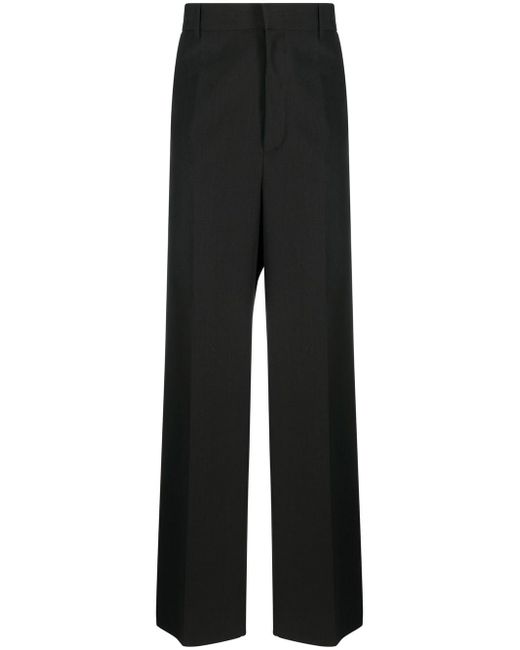 Givenchy pressed crease wide-leg trousers