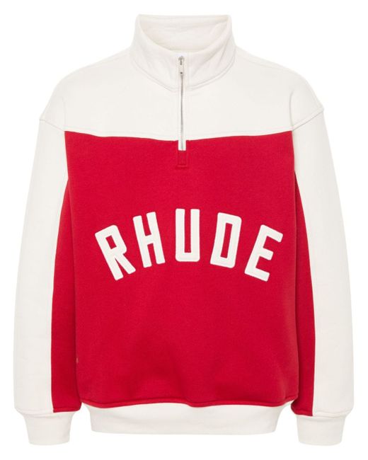 Rhude Contrast Varsity cotton sweatshirt