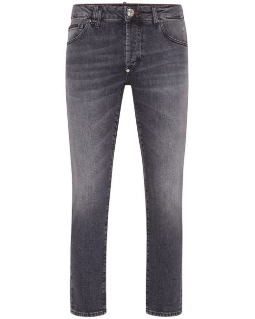 Philipp Plein appliqué-detail slim-fit jeans