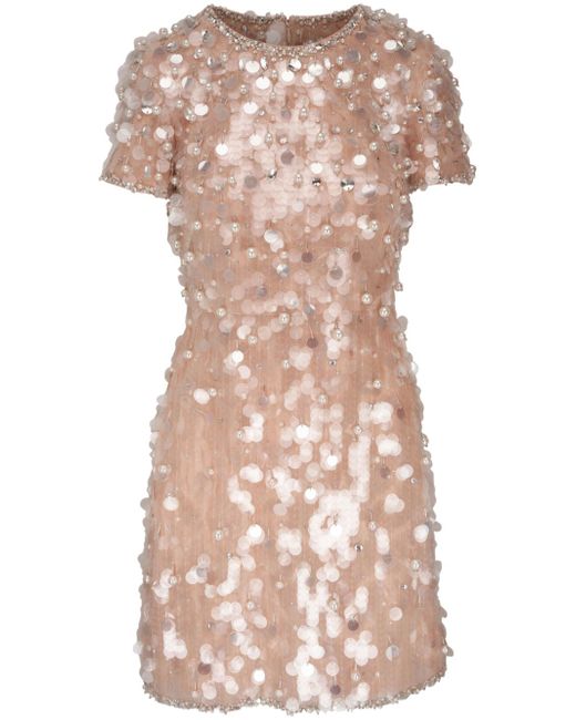 Carolina Herrera bead-embellished sequined minidress