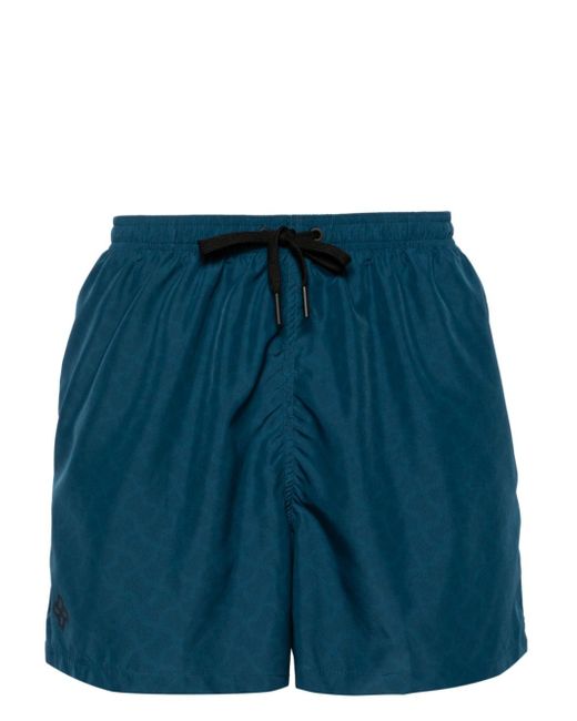 Tagliatore abstract-print swim shorts