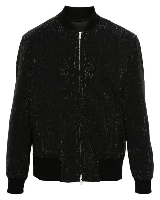 Lardini rhinestone-embellished bomber jacket