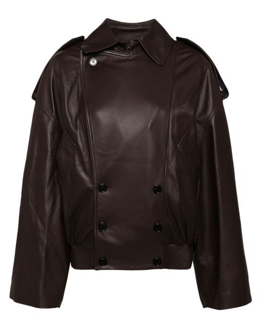 Loewe double-breasted leather jacket