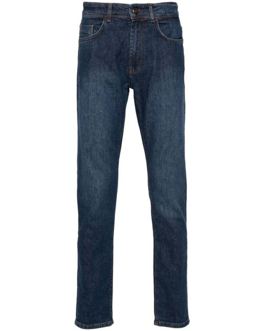 Boggi Milano low-rise straight-leg jeans