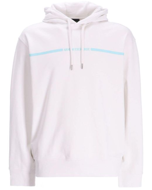 Armani Exchange logo-print hoodie
