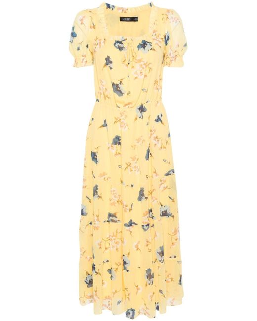 Lauren Ralph Lauren floral crepe maxi dress
