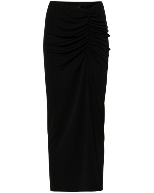 The Andamane Paige ruched midi skirt