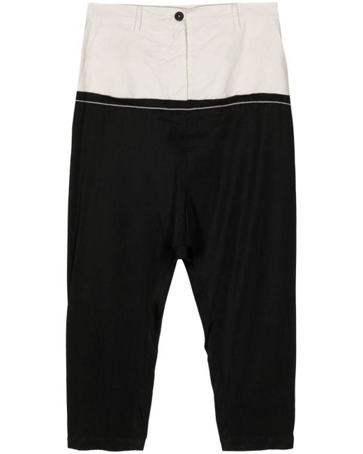 Rundholz drop-crotch two-tone trousers