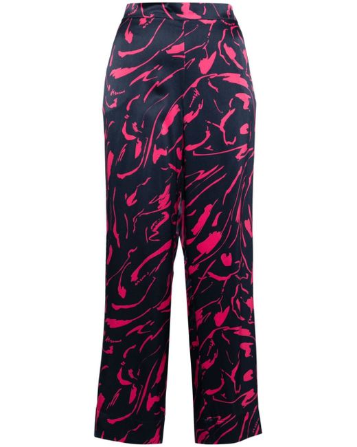 Asceno abstract-print trousers